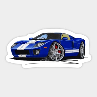 Ford GT Blue (Stripes) Sticker